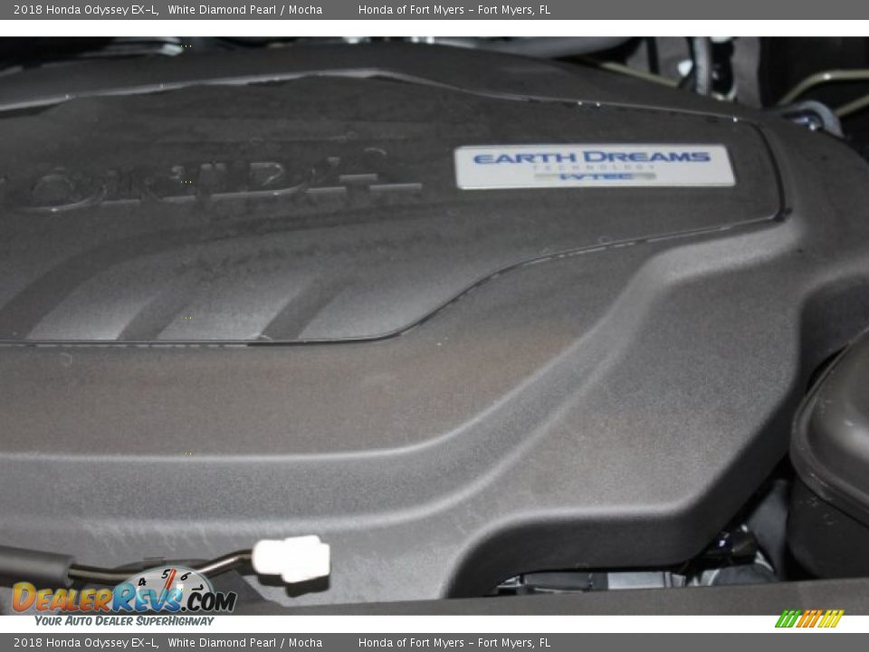 2018 Honda Odyssey EX-L White Diamond Pearl / Mocha Photo #28