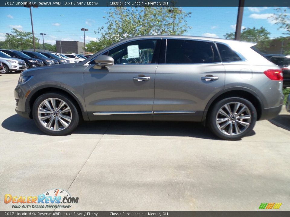 Luxe Silver 2017 Lincoln MKX Reserve AWD Photo #3