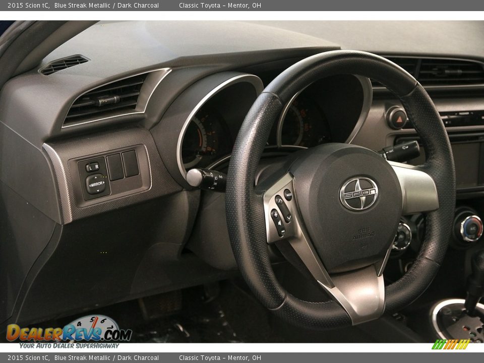 2015 Scion tC Blue Streak Metallic / Dark Charcoal Photo #6
