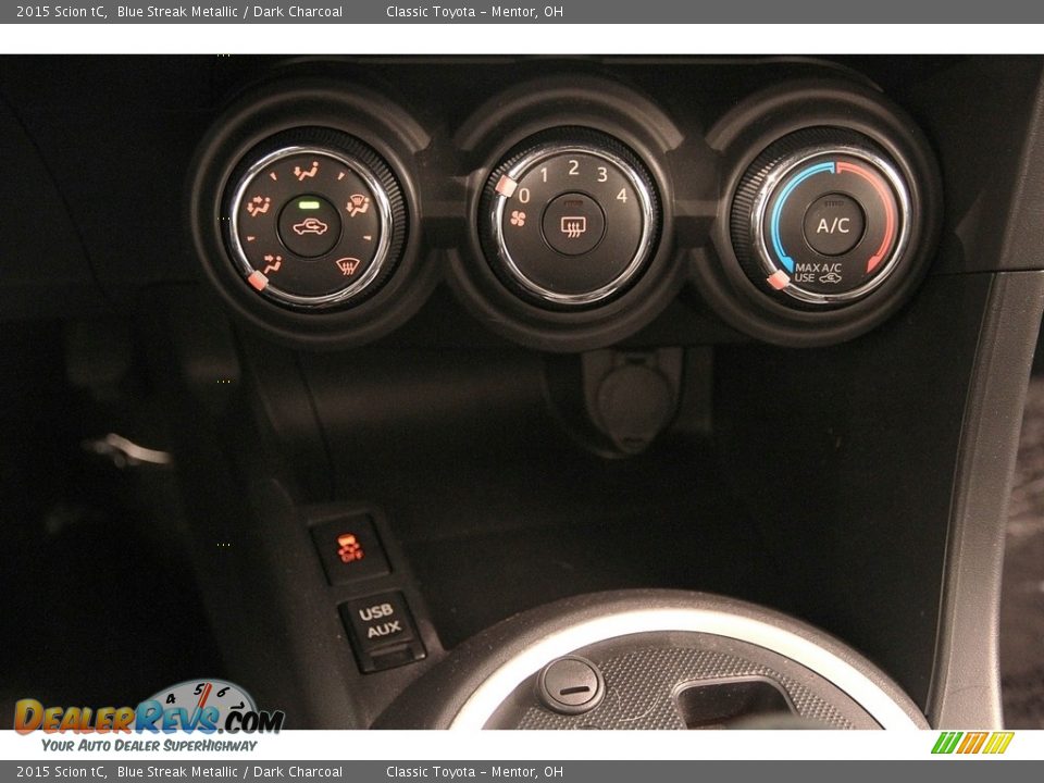2015 Scion tC Blue Streak Metallic / Dark Charcoal Photo #16
