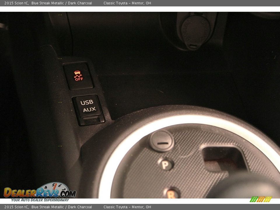 2015 Scion tC Blue Streak Metallic / Dark Charcoal Photo #17