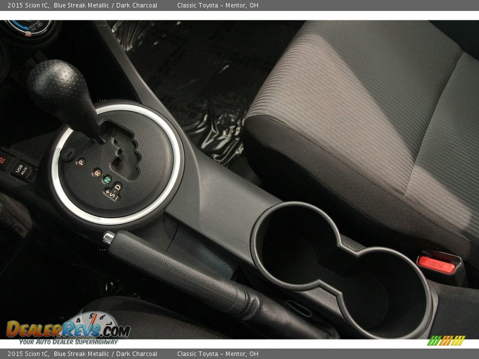 2015 Scion tC Blue Streak Metallic / Dark Charcoal Photo #18