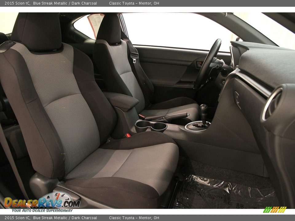 2015 Scion tC Blue Streak Metallic / Dark Charcoal Photo #19