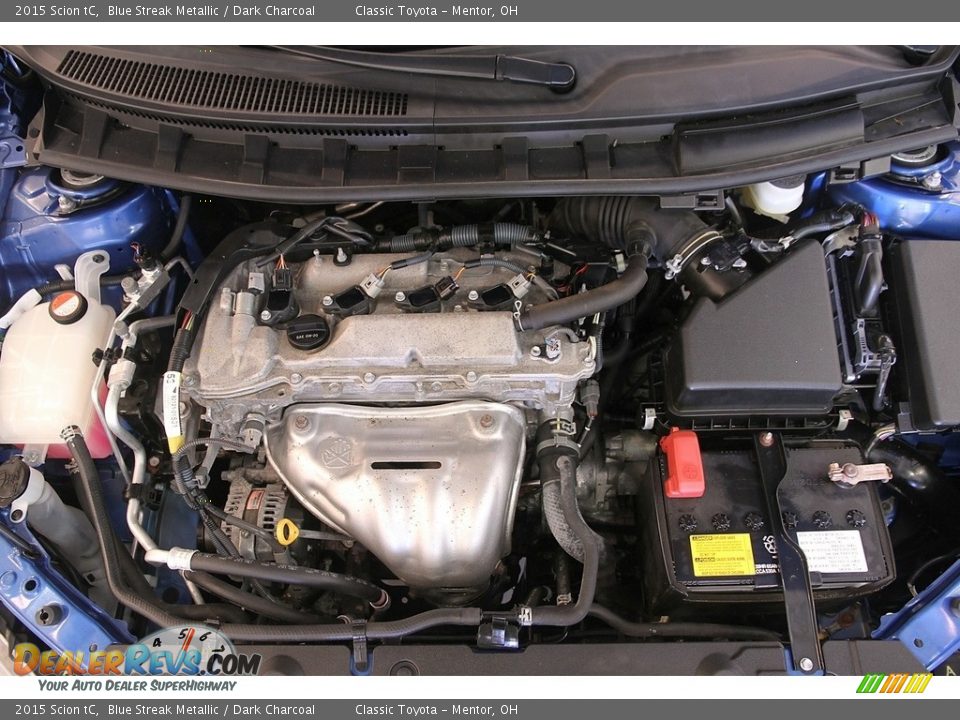 2015 Scion tC Blue Streak Metallic / Dark Charcoal Photo #23