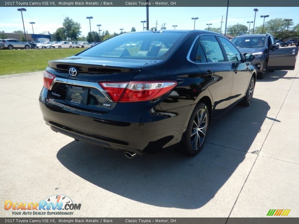 2017 Toyota Camry XSE V6 Midnight Black Metallic / Black Photo #2