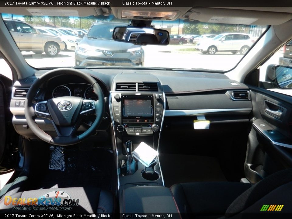 2017 Toyota Camry XSE V6 Midnight Black Metallic / Black Photo #4