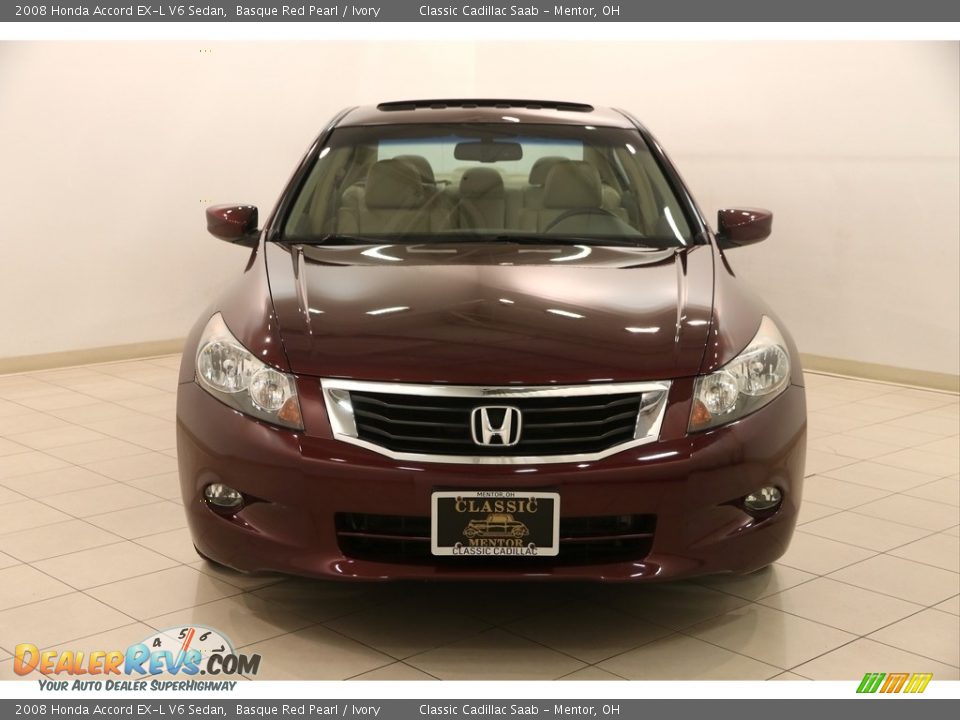2008 Honda Accord EX-L V6 Sedan Basque Red Pearl / Ivory Photo #2