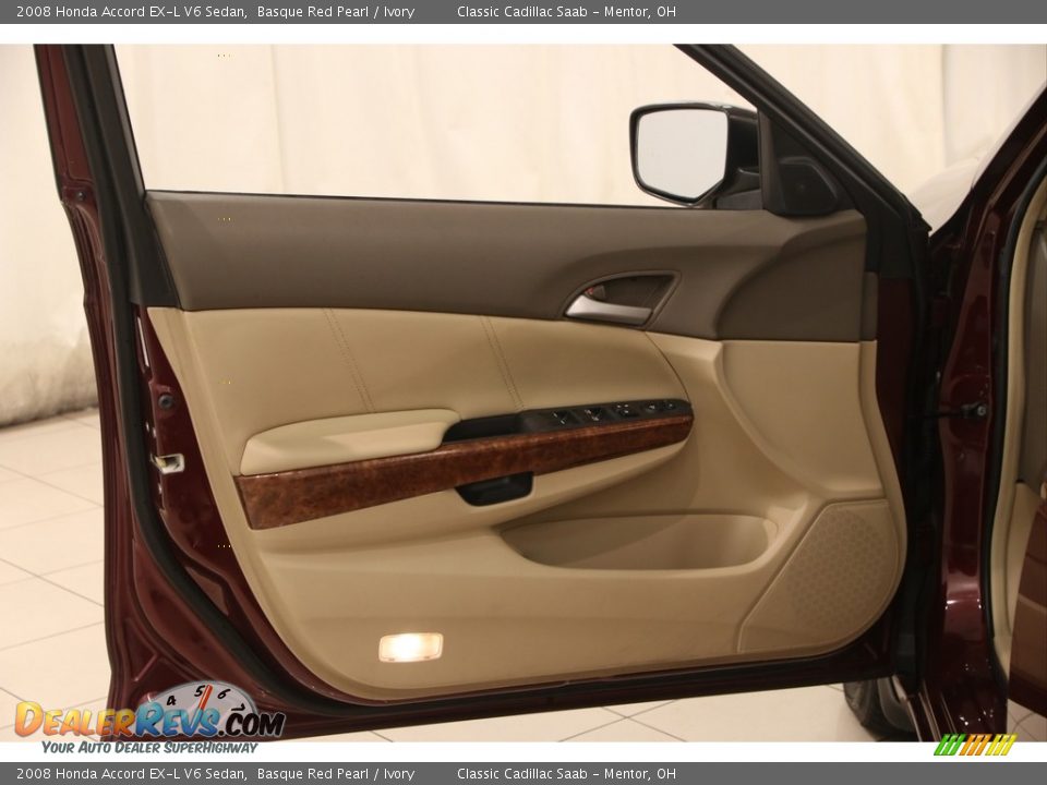 2008 Honda Accord EX-L V6 Sedan Basque Red Pearl / Ivory Photo #4