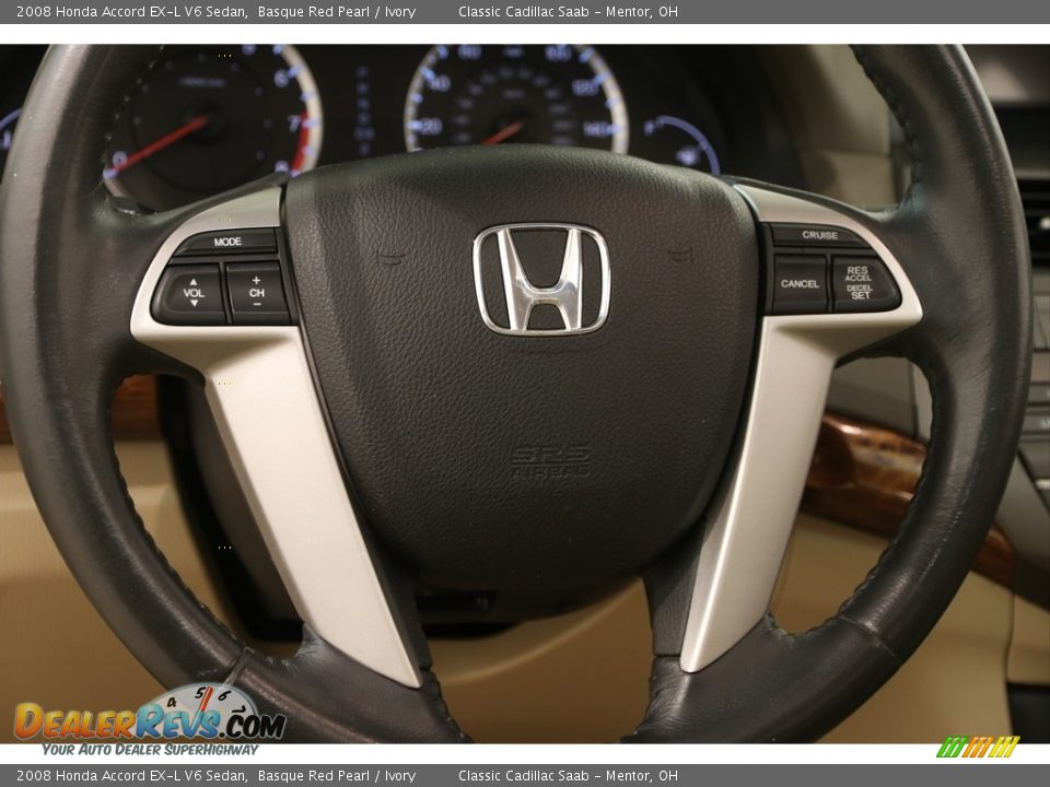 2008 Honda Accord EX-L V6 Sedan Basque Red Pearl / Ivory Photo #6