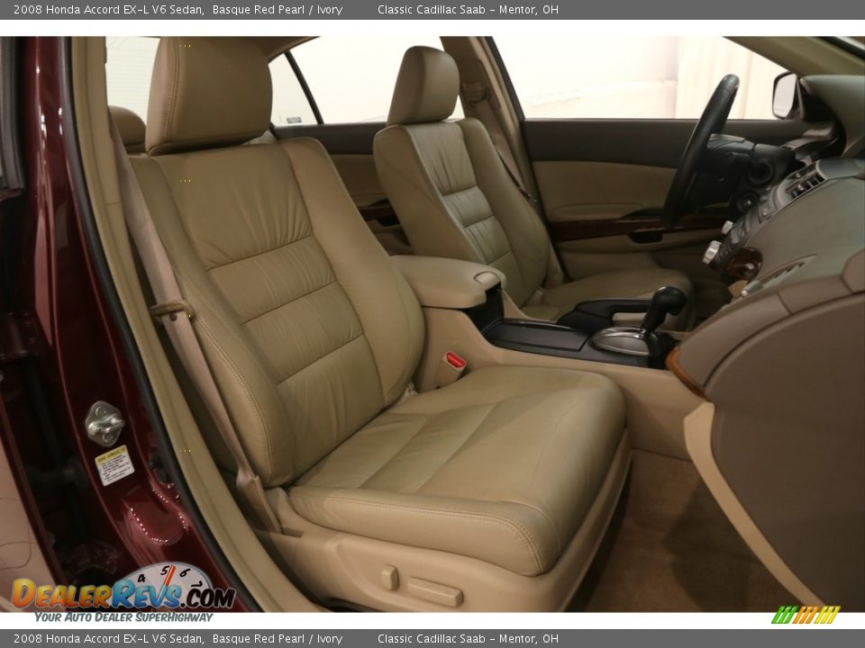 2008 Honda Accord EX-L V6 Sedan Basque Red Pearl / Ivory Photo #12