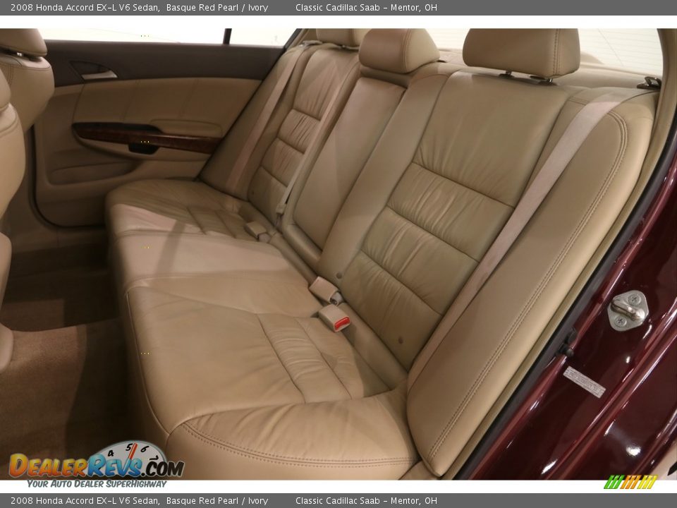 2008 Honda Accord EX-L V6 Sedan Basque Red Pearl / Ivory Photo #14