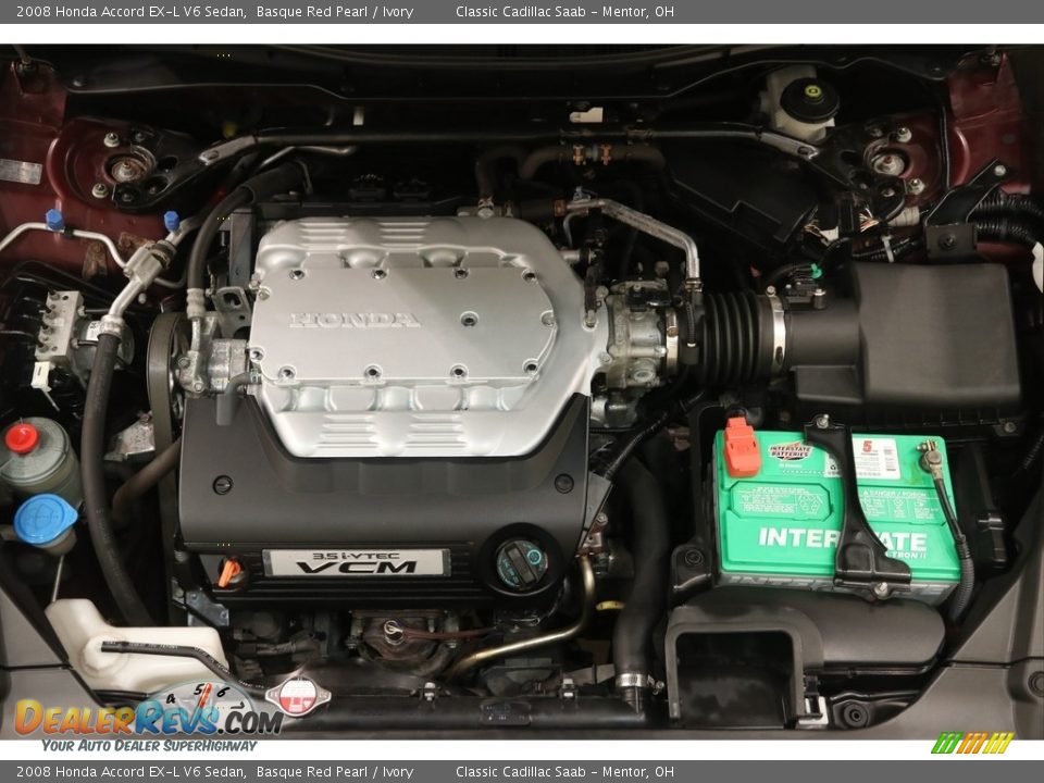 2008 Honda Accord EX-L V6 Sedan Basque Red Pearl / Ivory Photo #16