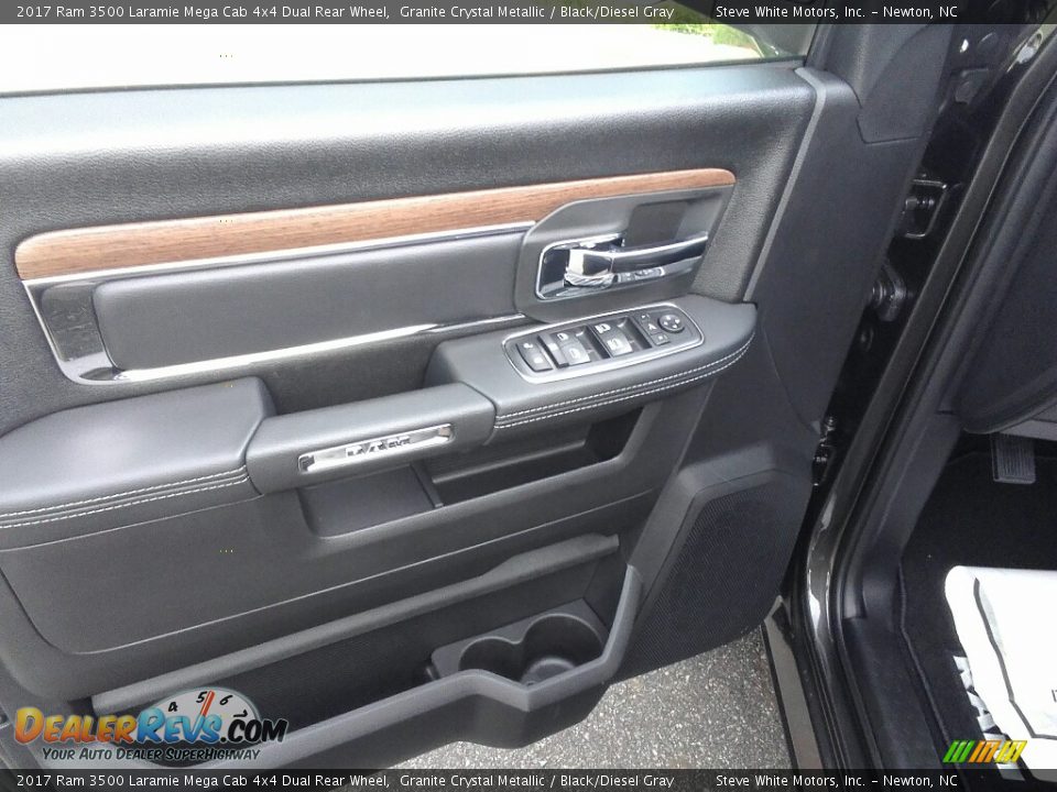Door Panel of 2017 Ram 3500 Laramie Mega Cab 4x4 Dual Rear Wheel Photo #10