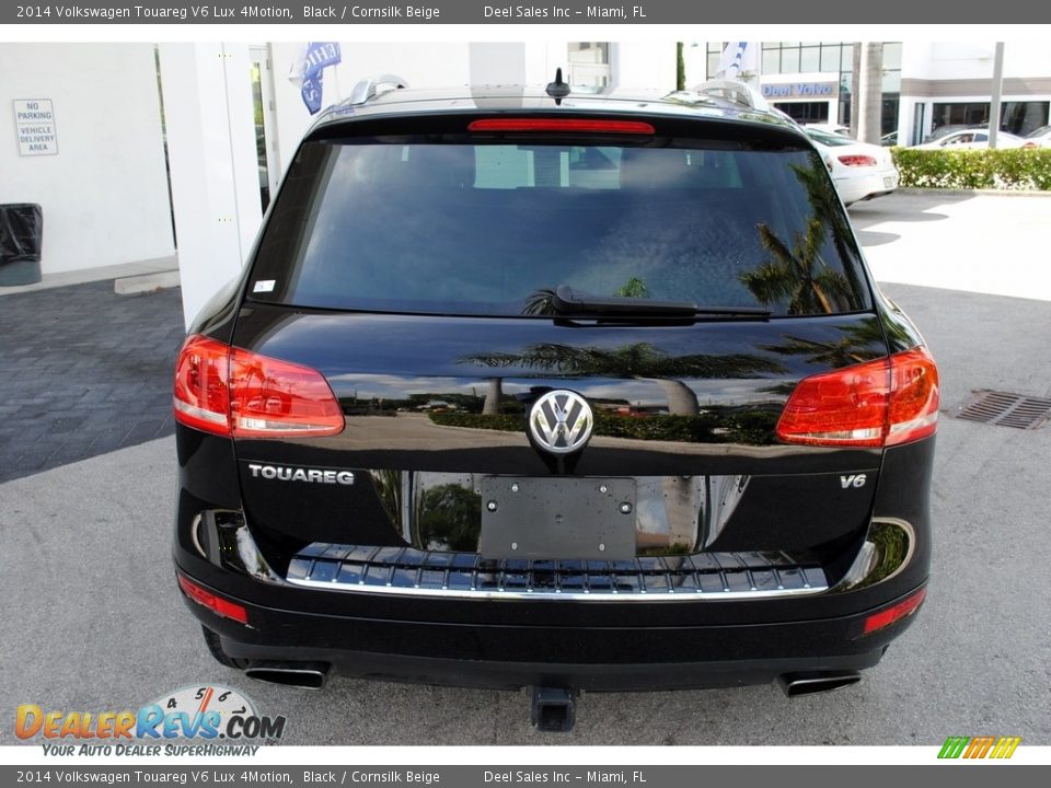 2014 Volkswagen Touareg V6 Lux 4Motion Black / Cornsilk Beige Photo #8