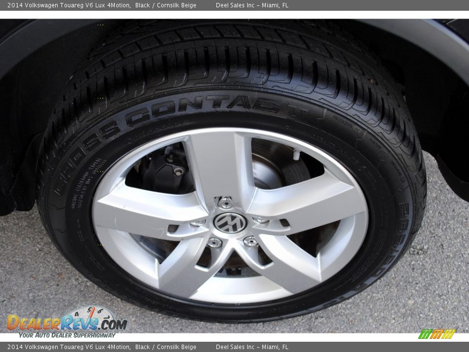 2014 Volkswagen Touareg V6 Lux 4Motion Black / Cornsilk Beige Photo #11