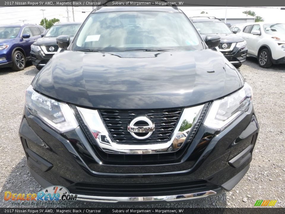 2017 Nissan Rogue SV AWD Magnetic Black / Charcoal Photo #9