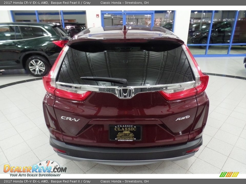 2017 Honda CR-V EX-L AWD Basque Red Pearl II / Gray Photo #4