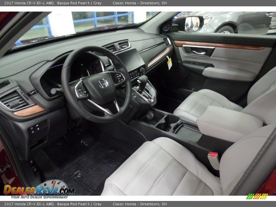 2017 Honda CR-V EX-L AWD Basque Red Pearl II / Gray Photo #7