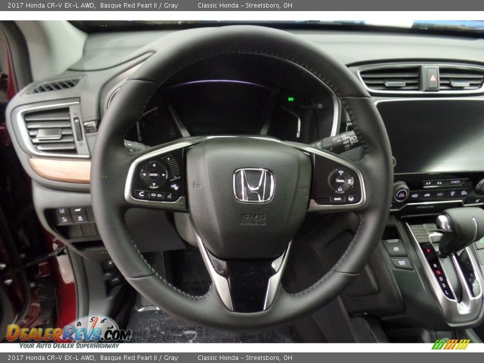 2017 Honda CR-V EX-L AWD Basque Red Pearl II / Gray Photo #10