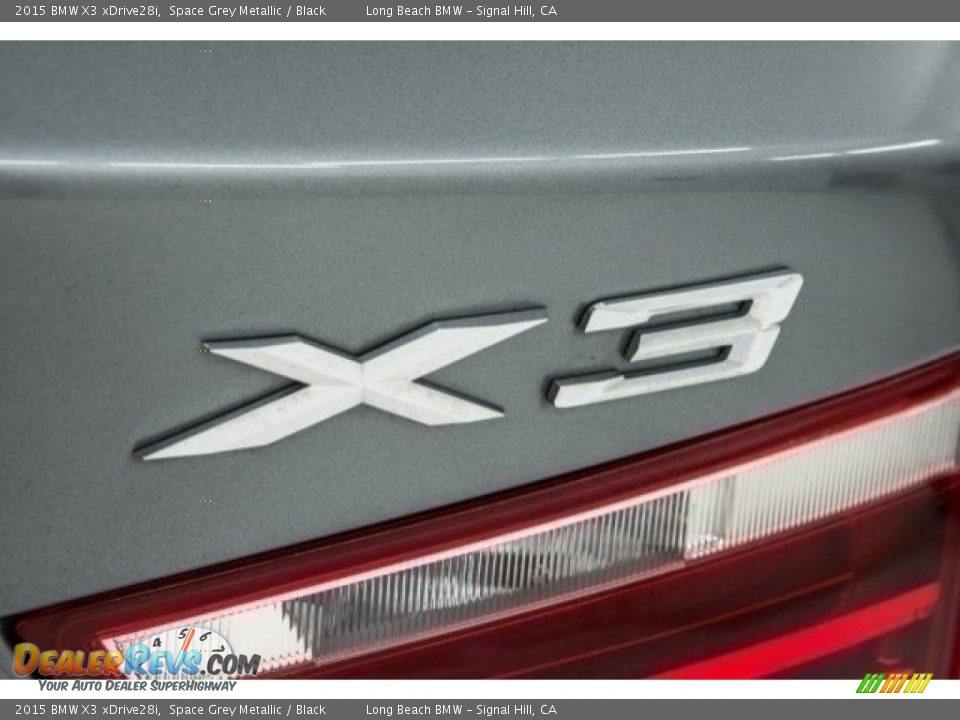 2015 BMW X3 xDrive28i Space Grey Metallic / Black Photo #7