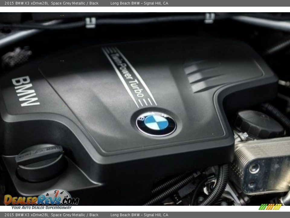 2015 BMW X3 xDrive28i Space Grey Metallic / Black Photo #24