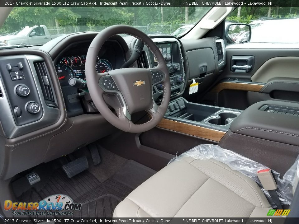 2017 Chevrolet Silverado 1500 LTZ Crew Cab 4x4 Iridescent Pearl Tricoat / Cocoa/­Dune Photo #7