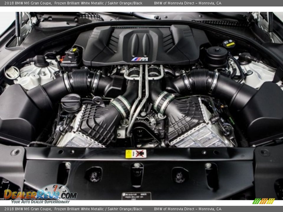 2018 BMW M6 Gran Coupe 4.4 Liter M TwinPower Turbocharged DOHC 32-Valve VVT V8 Engine Photo #8