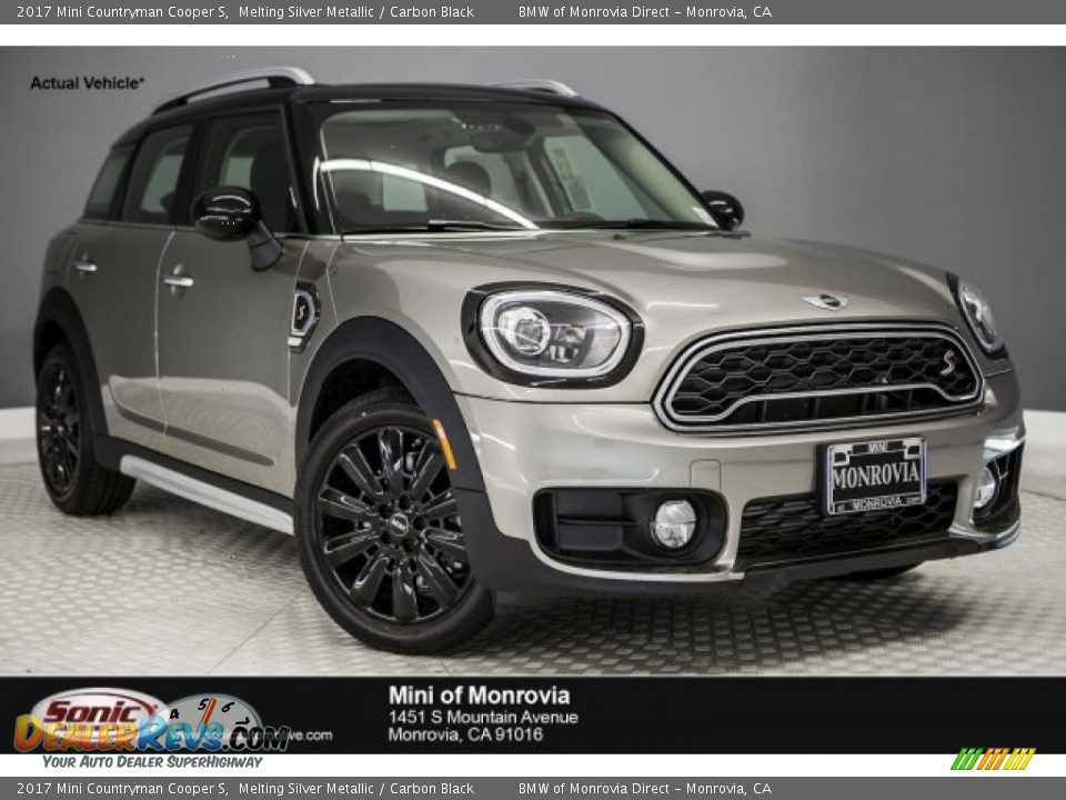 2017 Mini Countryman Cooper S Melting Silver Metallic / Carbon Black Photo #1