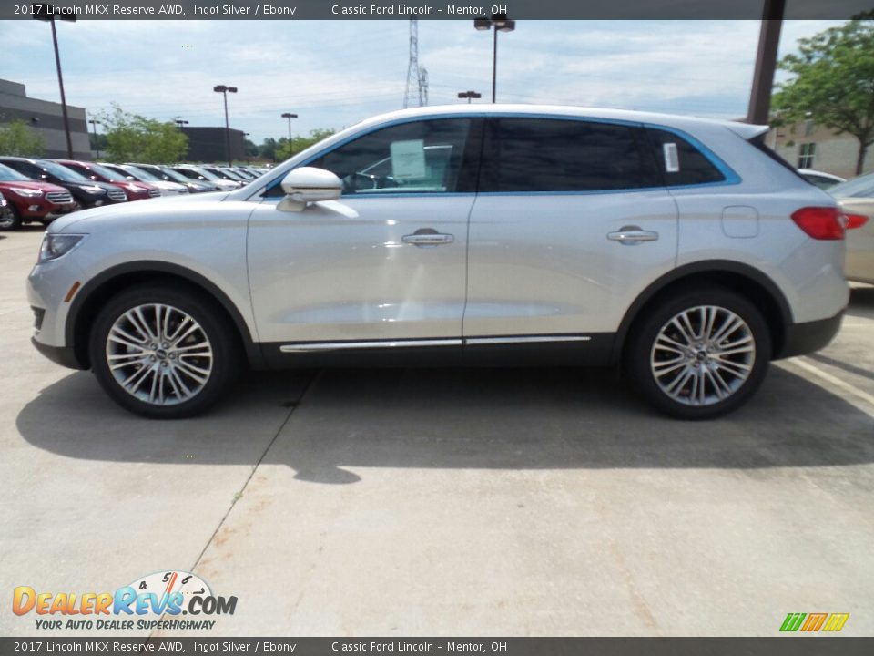 2017 Lincoln MKX Reserve AWD Ingot Silver / Ebony Photo #3
