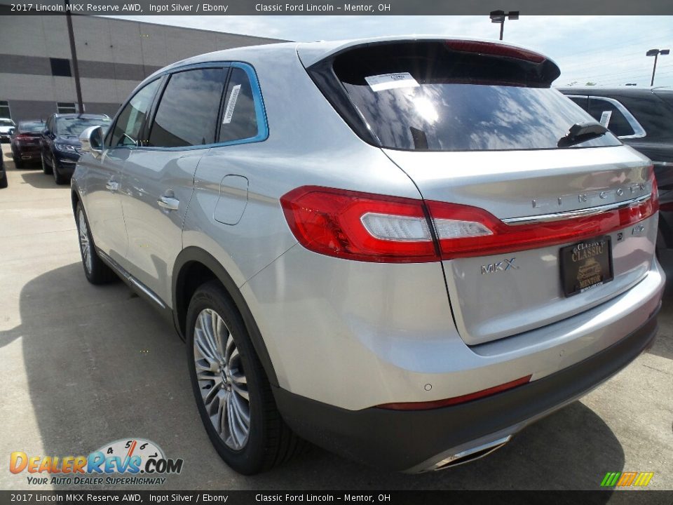 2017 Lincoln MKX Reserve AWD Ingot Silver / Ebony Photo #4