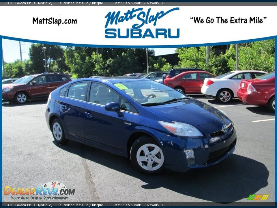 2010 Toyota Prius Hybrid V Blue Ribbon Metallic / Bisque Photo #1