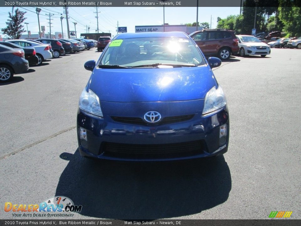2010 Toyota Prius Hybrid V Blue Ribbon Metallic / Bisque Photo #3