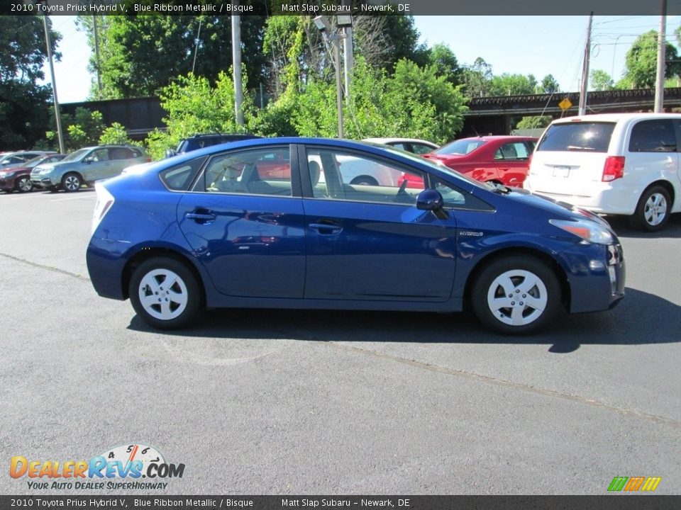 2010 Toyota Prius Hybrid V Blue Ribbon Metallic / Bisque Photo #5