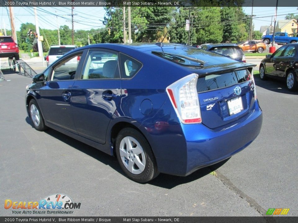 2010 Toyota Prius Hybrid V Blue Ribbon Metallic / Bisque Photo #8