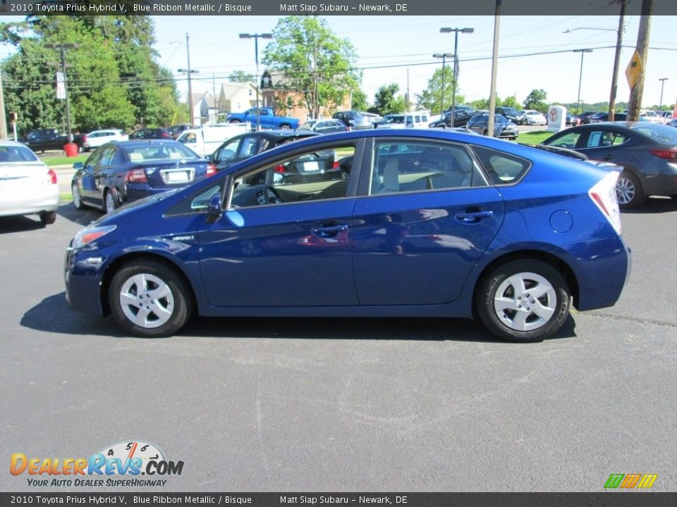 2010 Toyota Prius Hybrid V Blue Ribbon Metallic / Bisque Photo #9