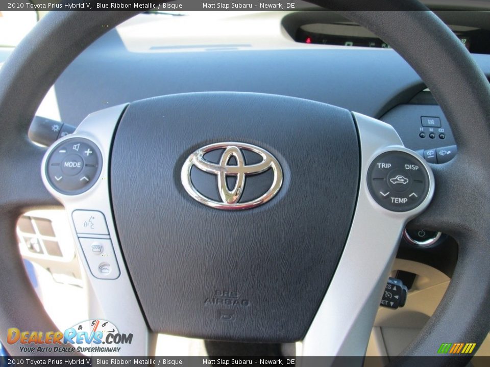 2010 Toyota Prius Hybrid V Blue Ribbon Metallic / Bisque Photo #11