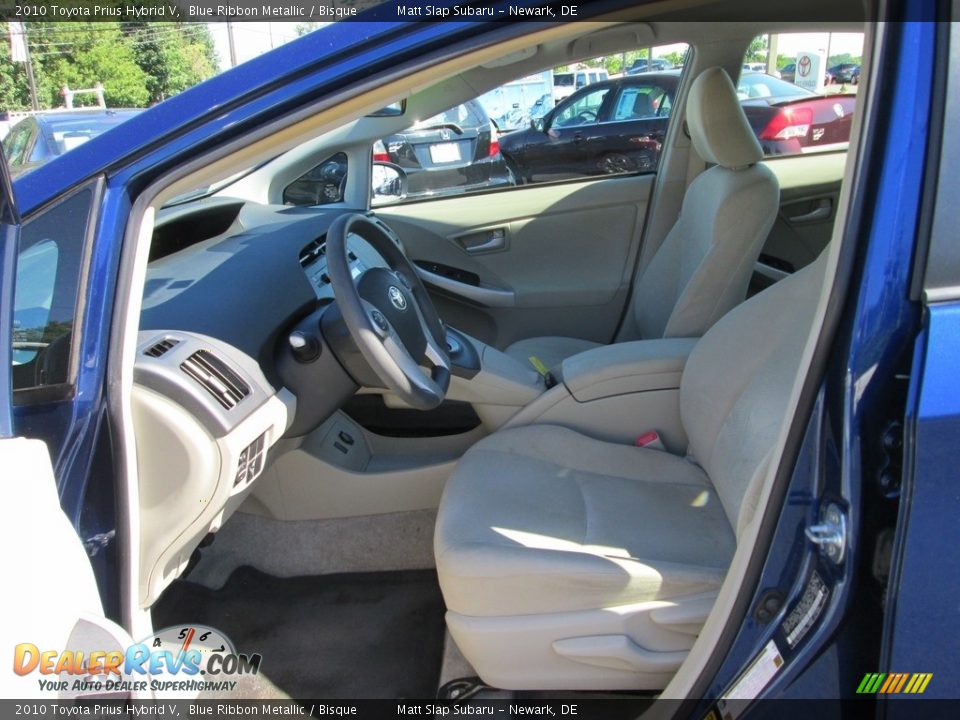 2010 Toyota Prius Hybrid V Blue Ribbon Metallic / Bisque Photo #13