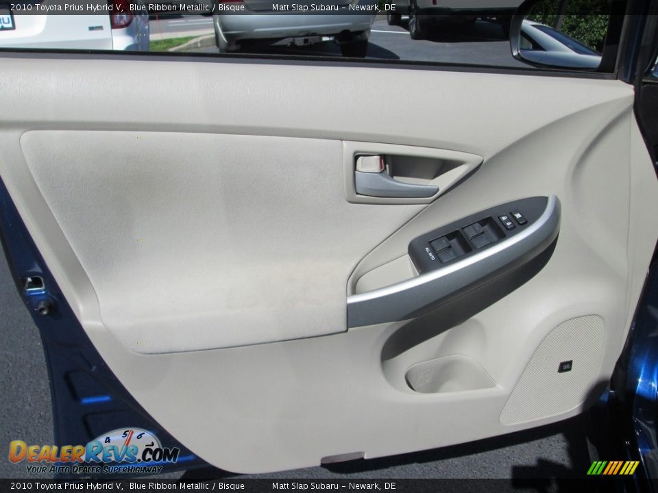 2010 Toyota Prius Hybrid V Blue Ribbon Metallic / Bisque Photo #14