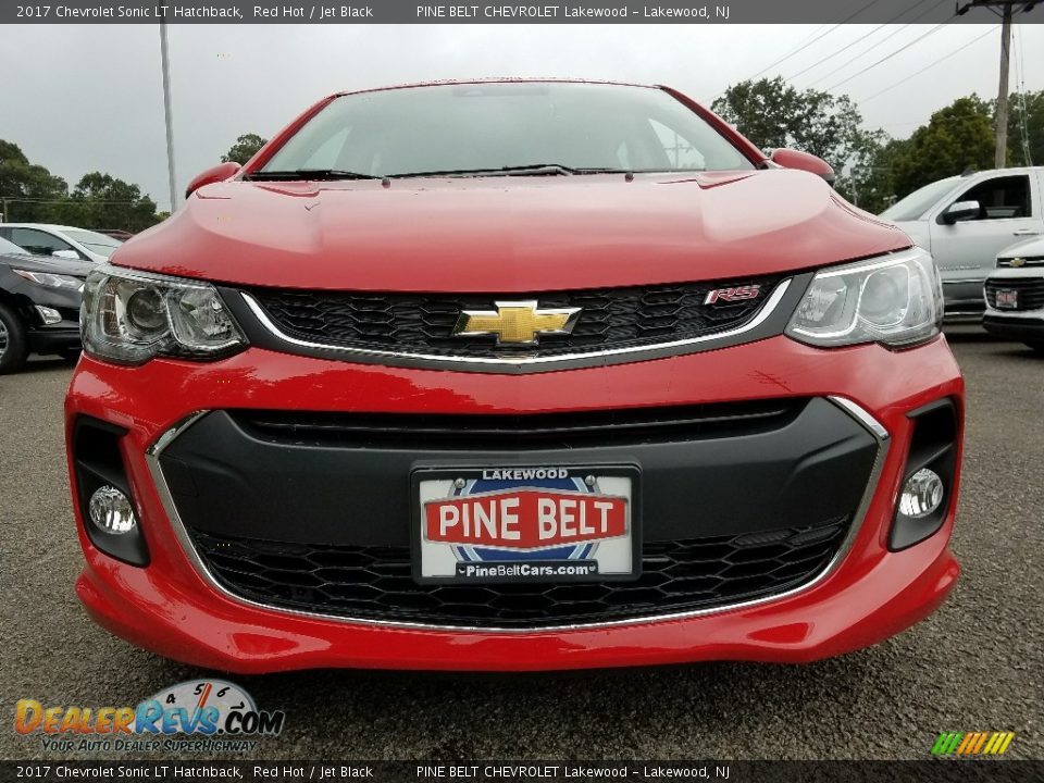 2017 Chevrolet Sonic LT Hatchback Red Hot / Jet Black Photo #2