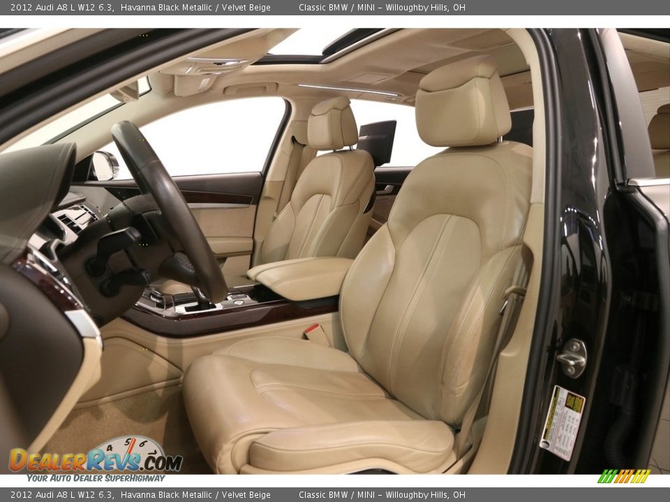 Front Seat of 2012 Audi A8 L W12 6.3 Photo #9