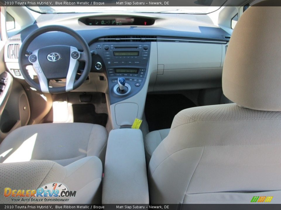 2010 Toyota Prius Hybrid V Blue Ribbon Metallic / Bisque Photo #24