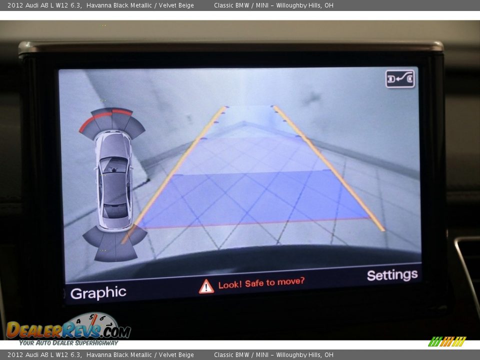 2012 Audi A8 L W12 6.3 Havanna Black Metallic / Velvet Beige Photo #21