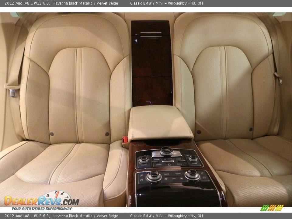 Rear Seat of 2012 Audi A8 L W12 6.3 Photo #29