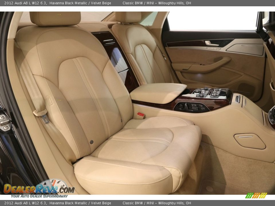 Rear Seat of 2012 Audi A8 L W12 6.3 Photo #30