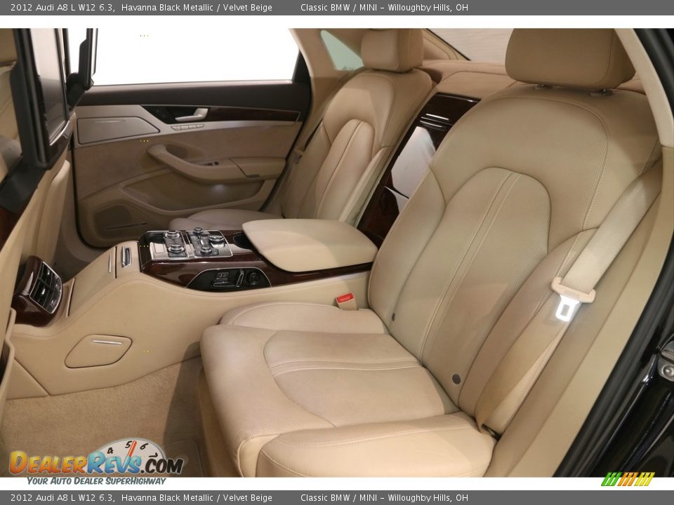 Rear Seat of 2012 Audi A8 L W12 6.3 Photo #34