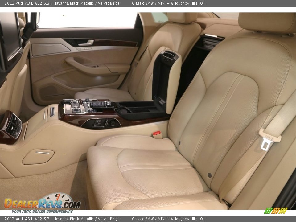 Rear Seat of 2012 Audi A8 L W12 6.3 Photo #36