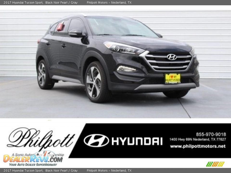 2017 Hyundai Tucson Sport Black Noir Pearl / Gray Photo #1