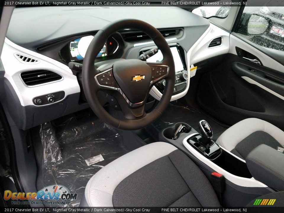 Dark Galvanized/­Sky Cool Gray Interior - 2017 Chevrolet Bolt EV LT Photo #7
