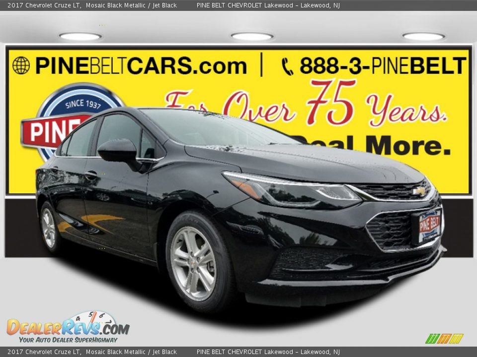 2017 Chevrolet Cruze LT Mosaic Black Metallic / Jet Black Photo #1