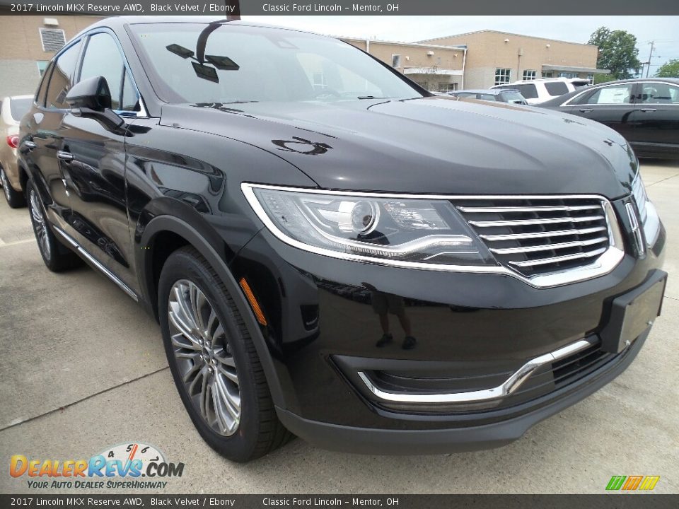 2017 Lincoln MKX Reserve AWD Black Velvet / Ebony Photo #1